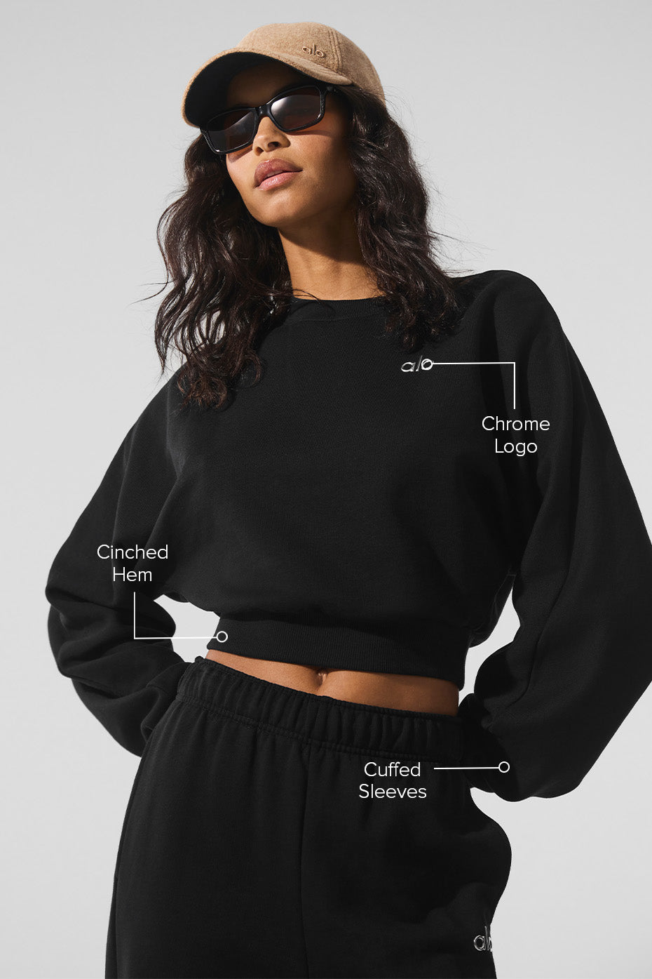 Accolade Best Seller Cropped Crew Neck Sweater