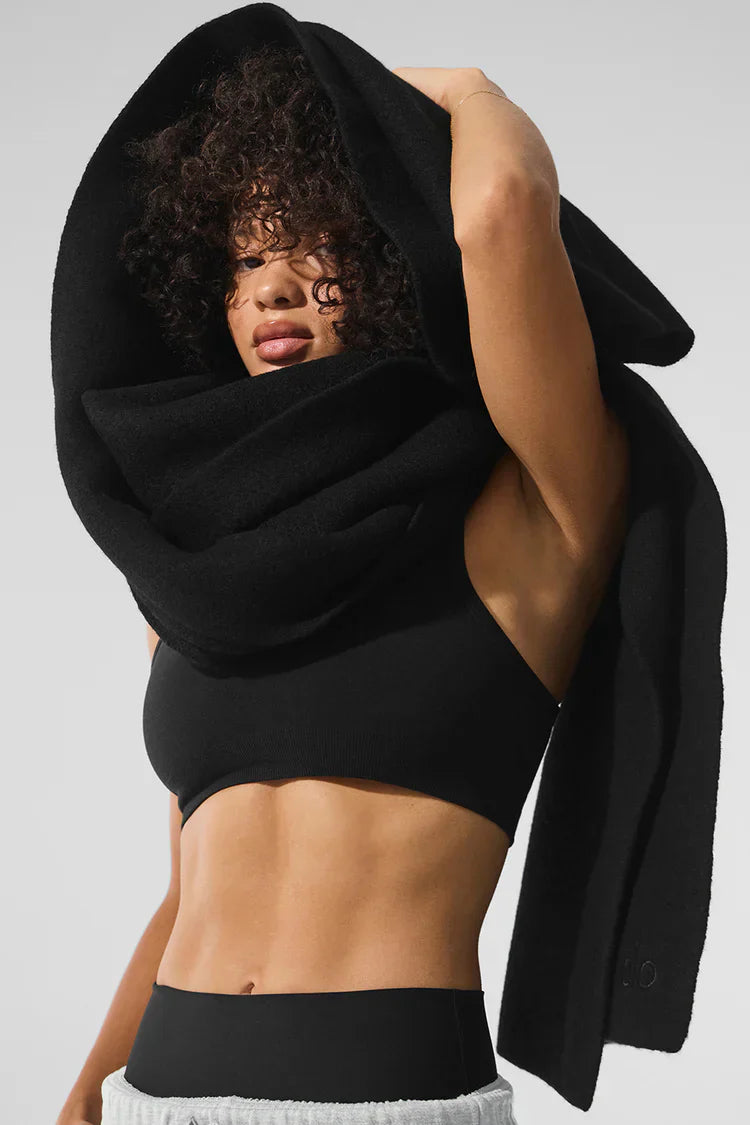 Écharpe oversize en laine mérinos "nouveau"