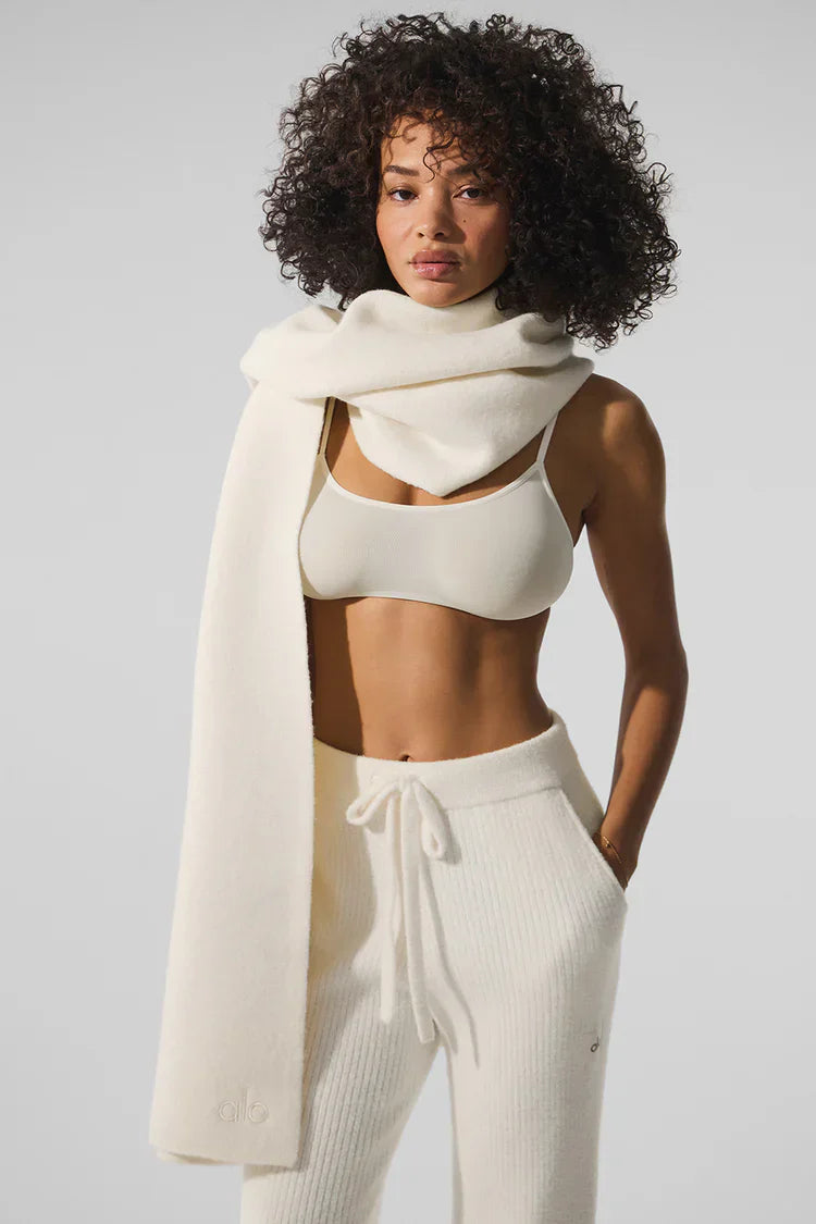 Écharpe oversize en laine mérinos "nouveau"