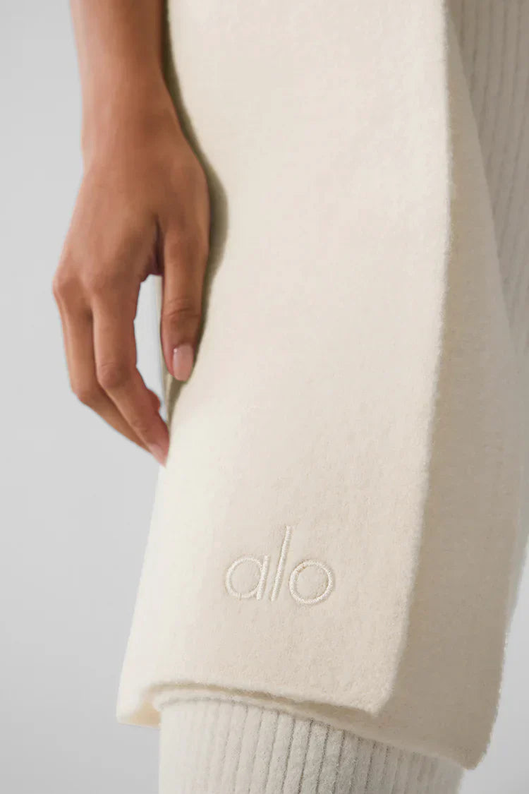 Écharpe oversize en laine mérinos "nouveau"