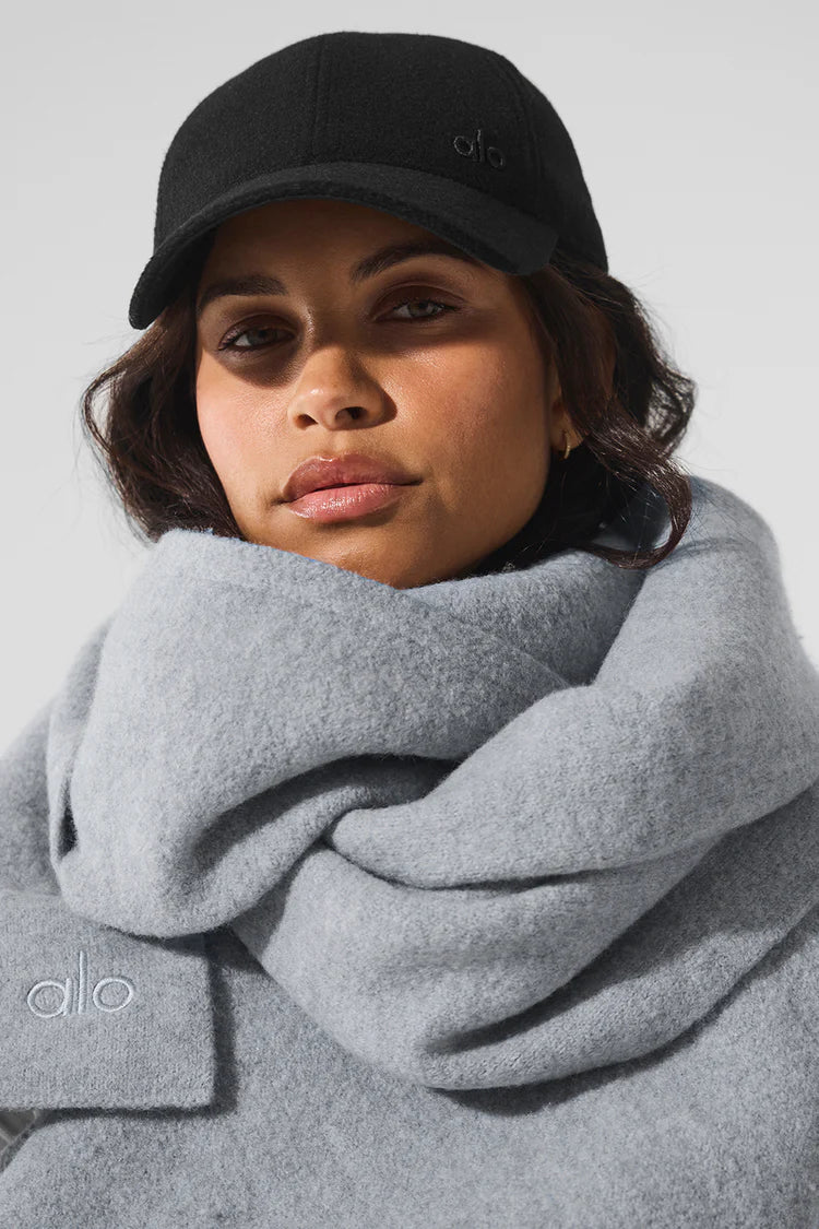 Écharpe oversize en laine mérinos "nouveau"