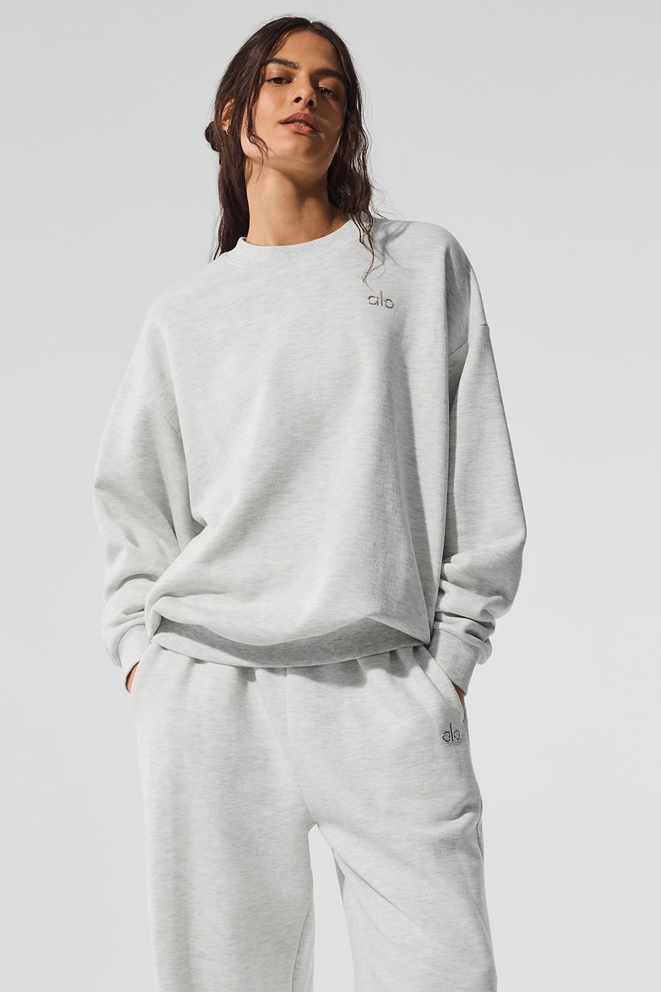 Sweat col rond Accolade Gris