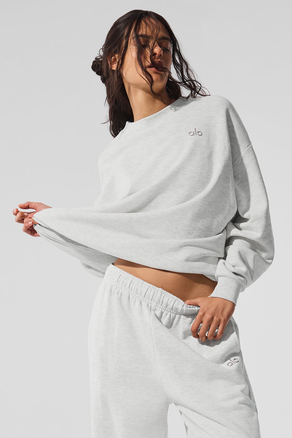 Sweat col rond Accolade Gris