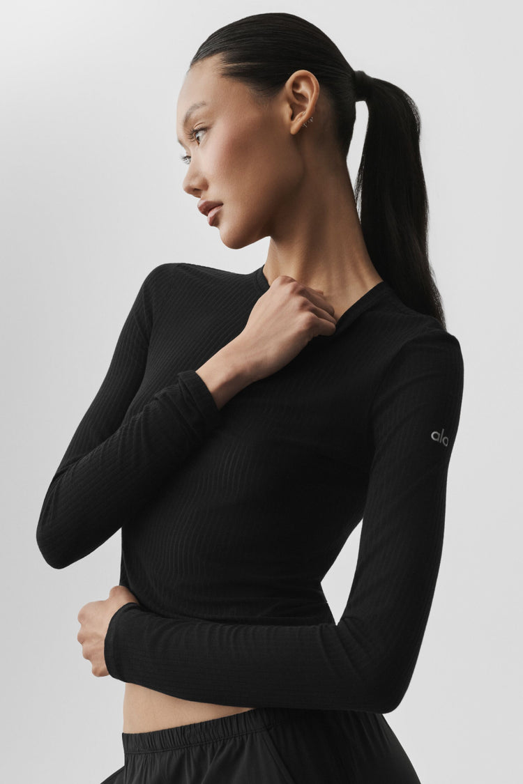 Ribbed Long Sleeve Shirt