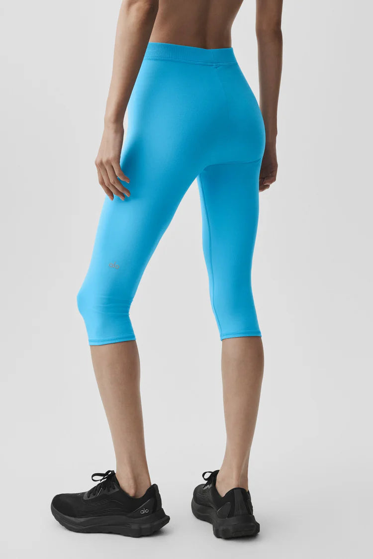 Zip Tank + Capri Set - Bright Blue