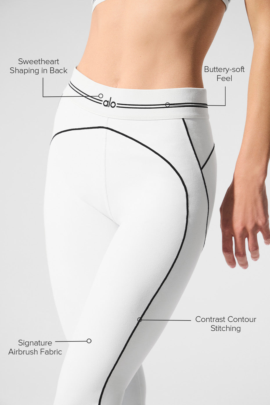 Legging Airbrush taille haute 7/8 Heart Throb "Meilleure vente"