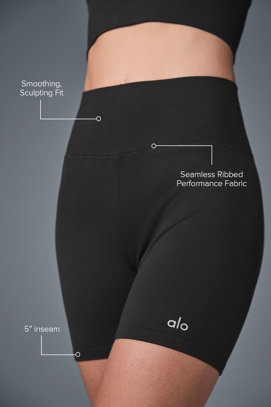 Short Favorite 5" côtelé sans couture "Meilleure vente"