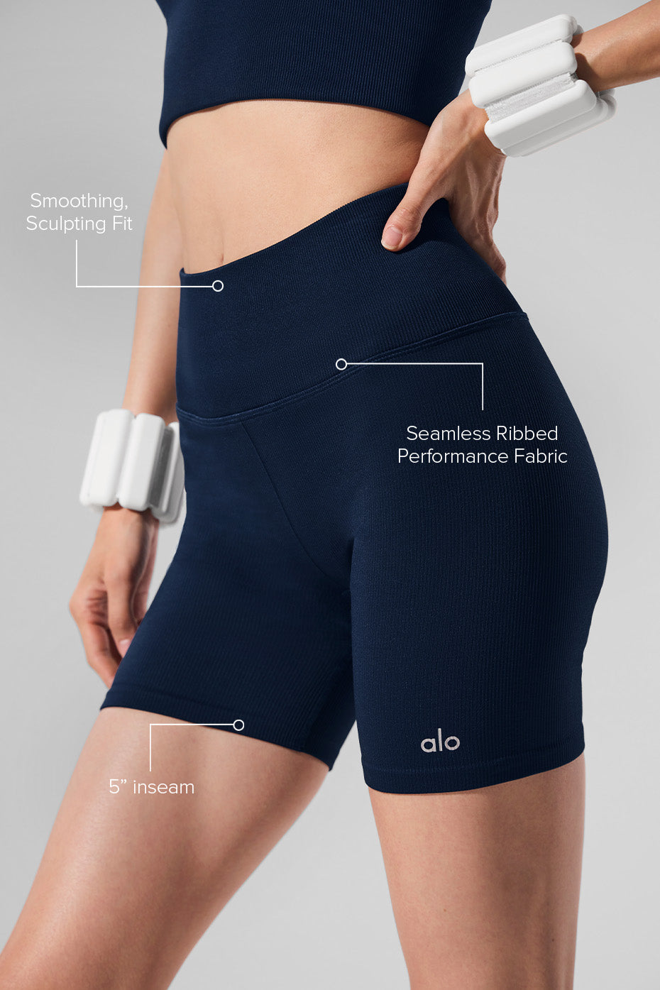 Short Favorite 5" côtelé sans couture "Meilleure vente"